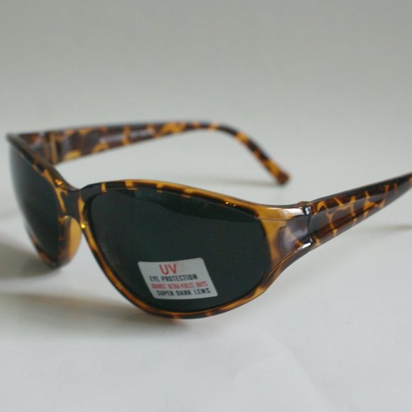 NWT True Vintage 90's Wrap Around lady's fashion sports frame smoke sunglasses - Picture 2 of 10